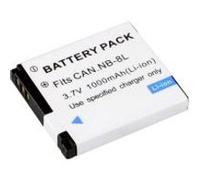 BRESSER Batterie de rechange Lithium-Ion pour Canon NB-8L Argenté,Noir G