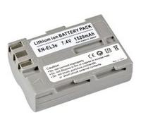 BRESSER Batterie de rechange Lithium-Ion pour Nikon EN-EL3e+ Argenté,Noir G