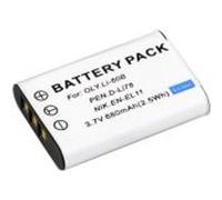 BRESSER Batterie de rechange Lithium-Ion pour Olympus LI-60B Argenté,Noir G