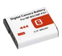 BRESSER Batterie de rechange Lithium-Ion pour Sony NP-BG1 Argenté,Noir G