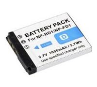 BRESSER Batterie de rechange Lithium-Ion pour Sony NP-FD1 Argenté,Noir G