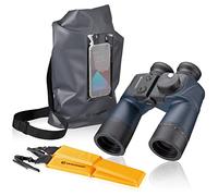 Bresser BinoSail Jumelles de Voile étanches avec Boussole et Plaque de réticule pour calculer la Distance/Taille avec Ceinture de Natation et Sac étanche 7 x 50