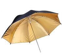 BRESSER BR-BG83 Parasol réfléchissant Noir/doré 83 cm