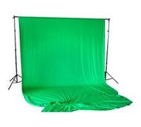 BRESSER BR-D23 Support de Fond de Studio + Fond de Studio en Tissu 3 x 6m Vert Chromakey vert,vert Chromakey G