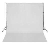 BRESSER BR-D26 Support de fond + Fond de studio en tissu blanc 3x6m