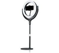 Bresser Lampe LED circulaire BR-RL 10B avec support et connexion USB Noir G