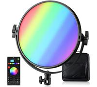 Bresser Éclairage vidéo LED 60W RGB Rond 2700-10000K CRI95+ DMX appli Effets Photo vidéo