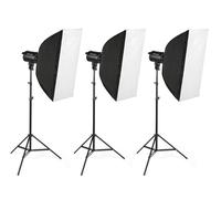 Bresser BRM-310AM Kit Flash Studio 3x 300W | ✅ Livraison gratuite à partir de 100 €