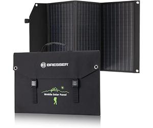 Bresser Chargeur Solaire Portable 90 W Pliable avec USB A et Sortie DC | Bresser chargeur solaire portable 90 W pliable avec USB A et sortie DC