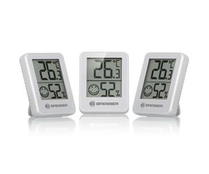Bresser - Ensemble de 3x ClimaTemp Hygro blanc