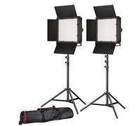 Set de photo/vidéo 2x BRESSER LS-600 38W/5.600LUX + 2x Pied d'éclairage
