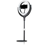 Bresser Lampe LED circulaire BR-RL 10B avec support et connexion USB Noir G