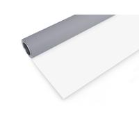 BRESSER Fond de studio vinyle 2,00 x 4m gris/blanc sur rouleau