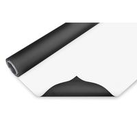 BRESSER Fond vinyle noir/blanc 2,00 x 3m sur rouleau