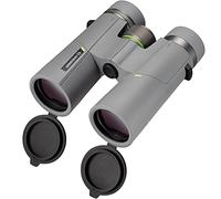 BRESSER Jumelles 8 x 42 Wave étanches avec Verre BAK-4, Traitement d'UR, oculaire de Porteur de Lunettes, Parfait pour l'observation de la Nature, Les Voyages et la randonnée Gris