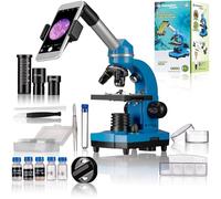 Bresser Junior BIOLUX SEL Microscope d’écolier avec Porte-Smartphone, Nombreux Accessoires et système de Zoom à lentille de Barlow, pour Enfants, débutants et Adultes