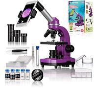 Bresser Junior BIOLUX SEL Microscope d’écolier avec Porte-Smartphone, Nombreux Accessoires et système de Zoom à lentille de Barlow, pour Enfants, débutants et Adultes