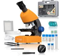 BRESSER JUNIOR Microscope 40x-640x avec accessoire et valise rigide