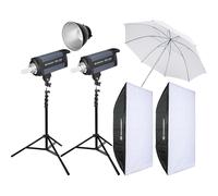 Bresser - Kit de 2 Flashs de Studio CD-400