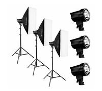 Bresser - Kit de flash de studio 3 x 200 W BRT-210B