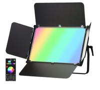 Bresser Lampe LED Studio 150W RGB Panneau DMX contrôle app 10000K Photo vidéo