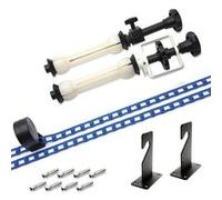 BRESSER MB-11 Crochets muraux pour un rouleau fond de studio Noir G