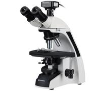 Bresser Microscope avec caméra MikroCamII 20 MP, Optique corrigée pour l'infini, objectifs planachromatiques 4x-100x, oculaires WF 10x, capteur Sony IMX183