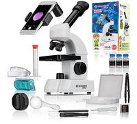 Bresser Microscope Junior avec grossissement 40x 640x, oculaire Zoom et kit de démarrage Complet pour Une entrée Parfaite dans la microscopie