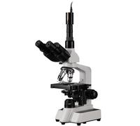 BRESSER Microscope Researcher Trino 40-1000x avec caméra oculaire MikrOkular LF Full HD