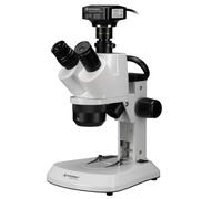BRESSER Microscope stéréo trinoculaire Analyth STR 10x-40x avec caméra MikroCamII 12MP USB 3.0
