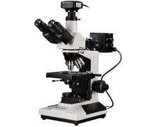 Bresser Microscope trinoculaire à lumière réfléchie/transmise avec caméra MikroCamII 9MP 4K, éclairage halogène 20W, capteur Sony IMX305
