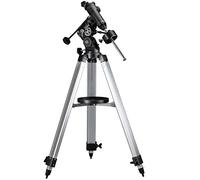 Bresser Monture télescopique EQ3 avec capacité de Charge jusqu'à 5 kg, Prise de Prisme Universelle de Niveau GP et trépied en Aluminium réglable en Hauteur, argenté