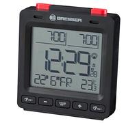 Bresser Mytime Easy II Réveil Radio-piloté avec Fonction Snooze, Affichage de la Date et de la Semaine et thermomètre intérieur