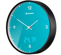 BRESSER MyTime LEDsec Horloge murale 24 cm avec affichage de la température