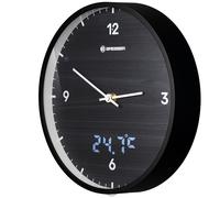 BRESSER MyTime LEDsec Horloge murale 24 cm avec affichage de la température