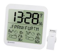 Bresser mytime meteotime lcd horloge murale blanche 4cast