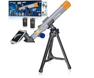 Bresser Optics - 8840350 - Réfracteur - 32x Gris, Orange - Télescope (34 cm, 180 g, 5,5 cm, en Plastique)