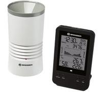Bresser météo/ pluviomètre Station sans Fil avec capteur extérieur de Professionnel avec Horloge Radio DCF, réveil avec rétroéclairage et Stockage des données de valeurs maximales et maximales
