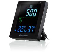 Bresser Smile Contrôleur De Qualité De L’air/du CO² De Pièce + Smiley, avec Indicateur De Dioxyde De Carbone Et Affichage des Température Et Humidité De L’air, Noir,