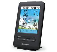 Bresser Station de base pour station météo 4CAST WLAN écran supplémentaire prévisions 4 jours température humidité intérieur extérieur réveil
