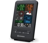 BRESSER Station de base supplémentaire pour station météo sans fil Beaufort 5 en 1 avec indicateur de température intérieure et réveil intégré avec fonction d'avertissement de glace, noir