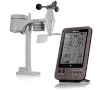 BRESSER-Station météo 5-en-1 bois et plastique Bresser - 12 × 19 × 2,2 cm