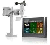 Bresser Station Météo Radio Avec Capteur Extérieur Temps Centre Avec 5-in-1 (Température, Pression D'Air , Humidité De L'Air,...