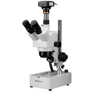 BRESSER Stéréomicroscope ICD Advance Zoom 10x-160x avec caméra microscope MikroCamII 20MP 1"
