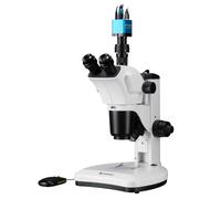 BRESSER Stéréomicroscope Science ETD-301 Trinoculaire Zoom 7-63x avec caméra microscope MikroCam Mini Full HD HDMI