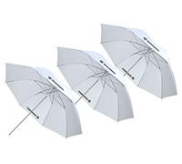 BRESSER SU-43 Parapluie translucide Blanc 110 cm - 3 pièces