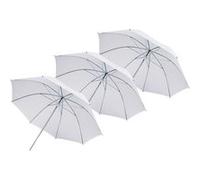 Bresser Parapluie SU-43 translucide blanc 110 cm – 3 pièces