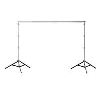 Bresser Système de Support de Fond Aluminium Stable pour Rouleaux Lourds Barre Télescopique Hauteur Réglable avec Sac