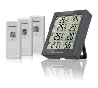 BRESSER Thermohygromètre Quadro - Thermohygromètre pour 4 points de mesure