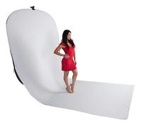 BRESSER TR-10 Fond de Studio pliable noir/blanc avec train blanc 150x200cm+200cm